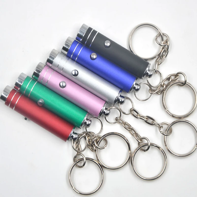 Imagem -03 - Portátil Mini Pen Led Tocha Luz uv Keychain Bolso Caneta Lanterna de Trabalho Camping 100 Peças Lote Novo