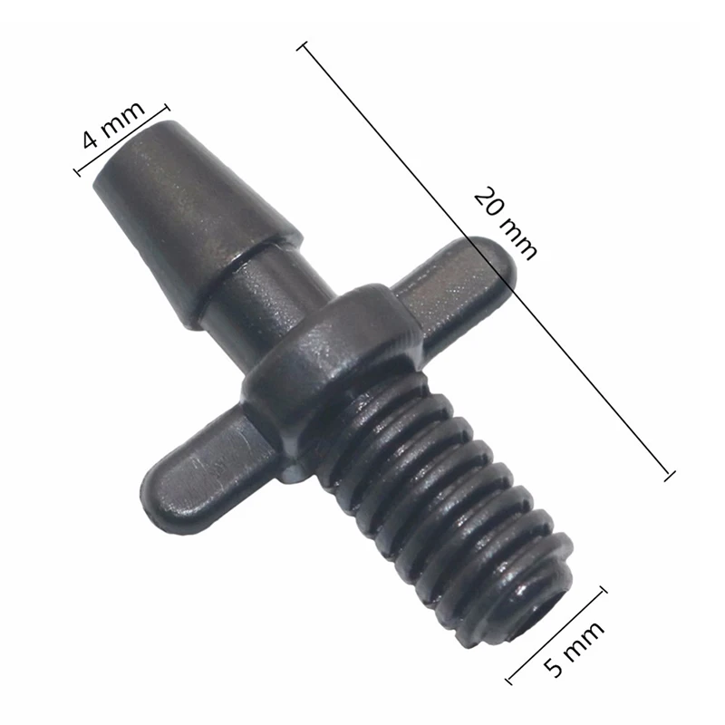 3 mm Connector Irrigation with Thread & barb Garden Drip Irrigation Fittings Garden Hose Quick Connector for 3/5 mm Hose 50 Pcs