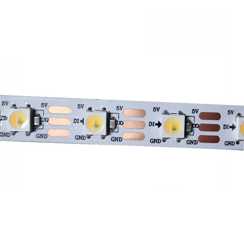 

5mX Newest programmable SK6812 5050SMD WWA(Warm white/Cool white/Amber) 3 in 1 led strip 30/60/72/144LED/m free shipping