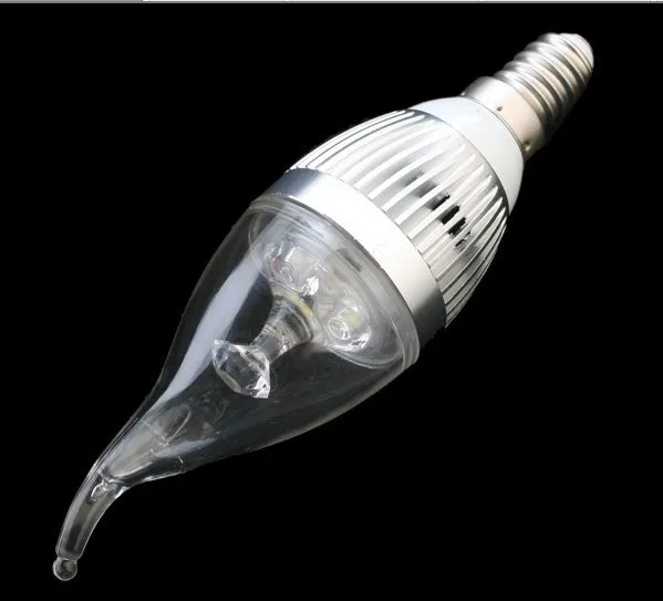 9W E14 LED Candle Light E14 Candle Bulb Spotlight 750LM 85-265V Cool/Warm White CE/RoHS Silver/Gold Shell