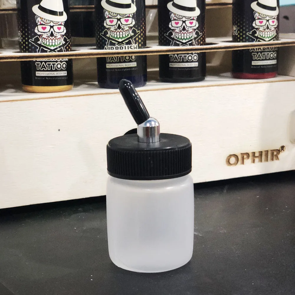 OPHIR 10x Airbrush Cap Sifone Adattatore per Air Brush Jar Bottiglia Tappo di Gomma AC041-10x