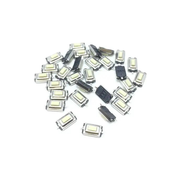 50Pcs High Quality 3*6*2.5mm 3*6*2.5H 3x6x2.5mm SMD White Push Button Switch Microswitch Tact Switch