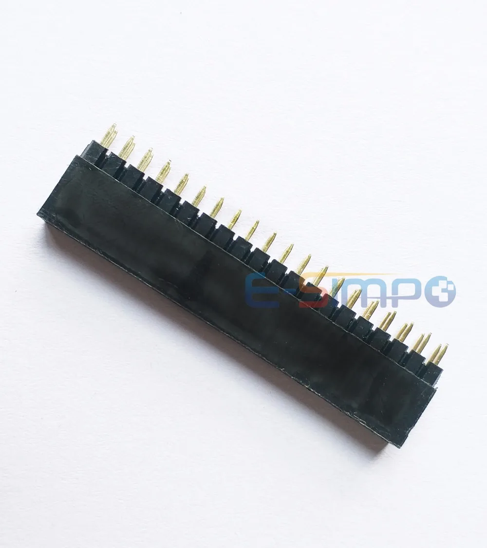 10pcs 2.54mm PC104 Female Header 2X20P 2X32P Straight PH8.5+2.5mm Short Pin 3mm double row Gold-plated