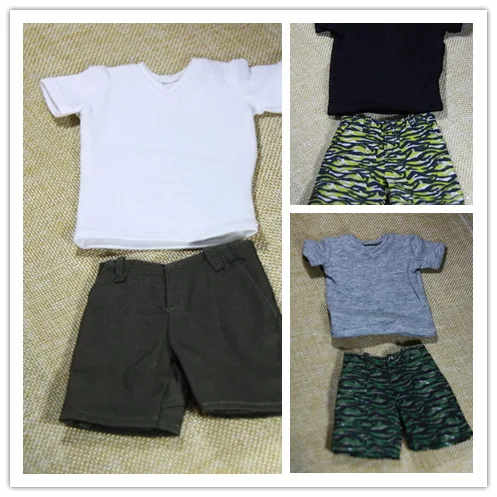 

1:6 Scale male Figure Accessory clothes T-shirt + shorts for 12" Action figure doll,not include doll and other 16B2835