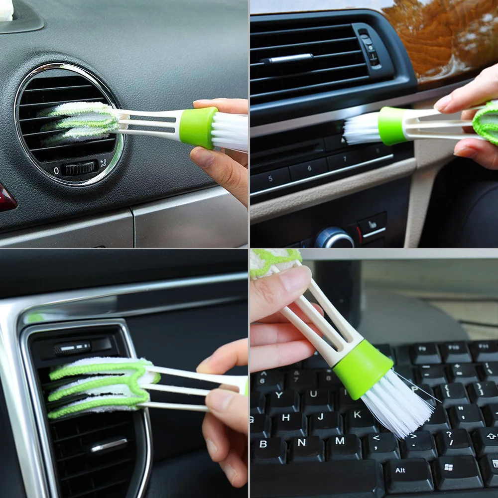 Car Clean Brush Cleaning Accessories Car Auto Air Conditioner Vent Cleaner Blinds Keyboard Dust Computer Car-styling Clean Tools