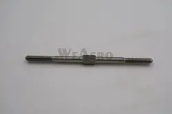 Stainless Steel Hexagon Push Rod M3*2.56inch with U.S System Left & Right Teeth