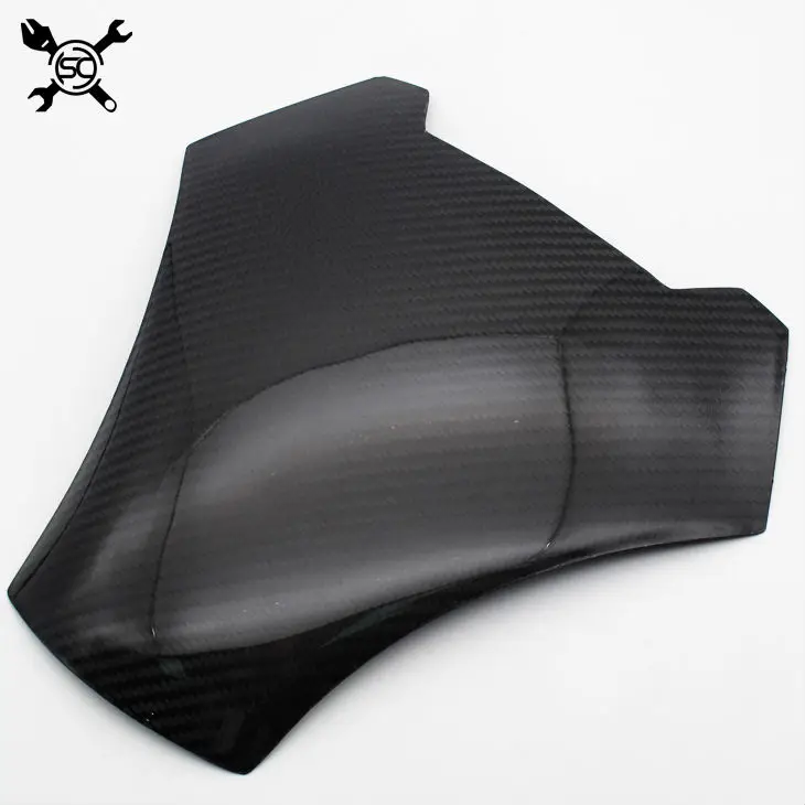 Motorcycle Real Carbon Fiber Tank Pad Sticker Tank Protect Cover Guar Fits For Kawasaki ER-6N 12-16 2013 2014 2015 2016