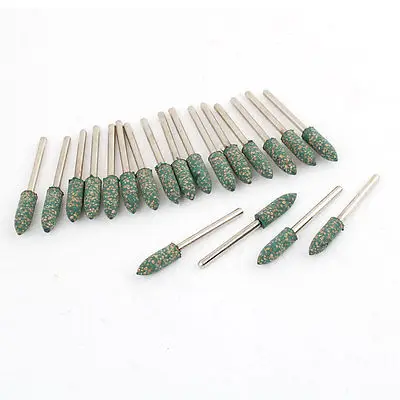 

6mm x 18mm Abrasive Bit Polishing Buffing Tool Cone Shape Head Point 20 Pcs