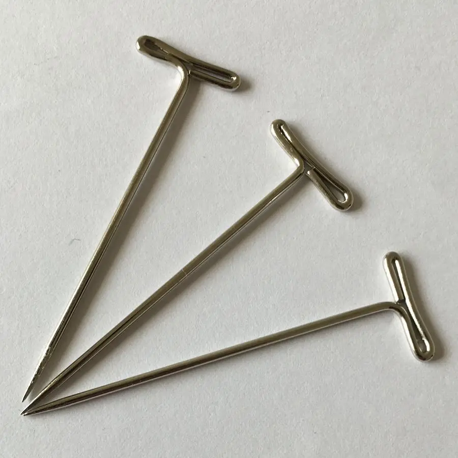 50 Stück 31 mm lange T-förmige Nadeln, T-Nadeln für die Perückenherstellung – Detail 4