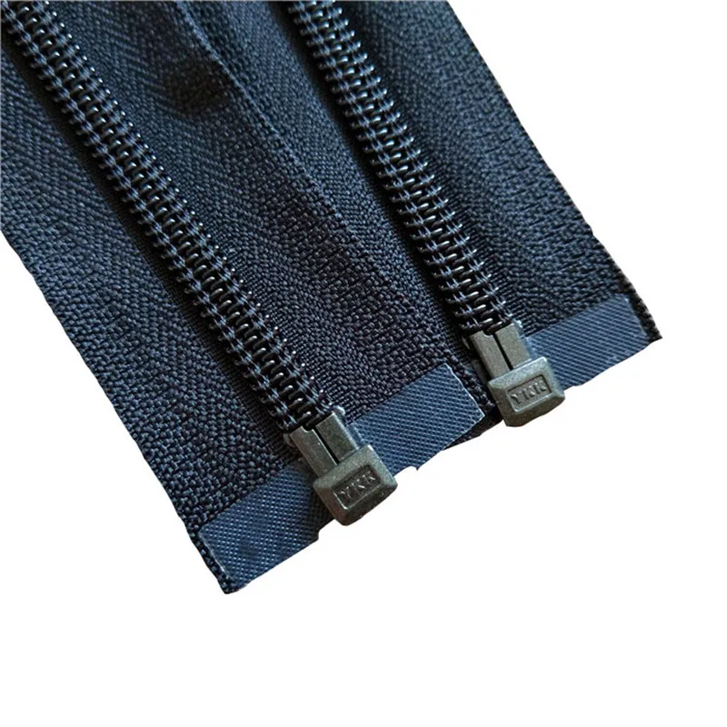 XUNZHE 5 pcs 30cm-180cm Nylon zip no.5 Black color zipper plastic nylon zipper coil Sewing Pants zippers DIY sewing accessories