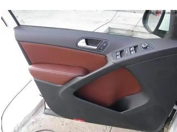 For VW Tiguan 2007 2008 2009 2010 2011 2012 2013 2014 2015 Microfiber Door Panels Armrest Leather Protective Cover car interior