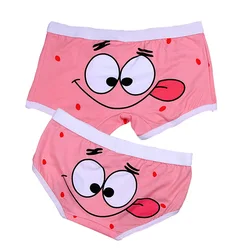 Cute Cartoon Couples Underwear Lovers Comfortable Cotton Underpants Mens Boxers Men Underwear Shorts Sexy Women Panties Boxers