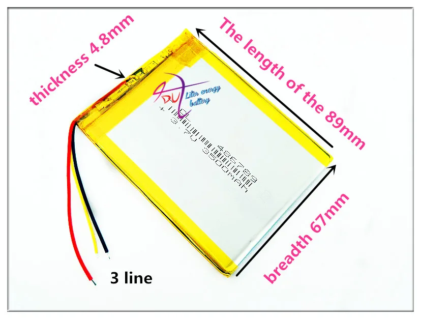 3 line 486789 best battery brand tablet battery seven inches below the sun M70 486790 3.7V 3500MAH mobile tablet battery