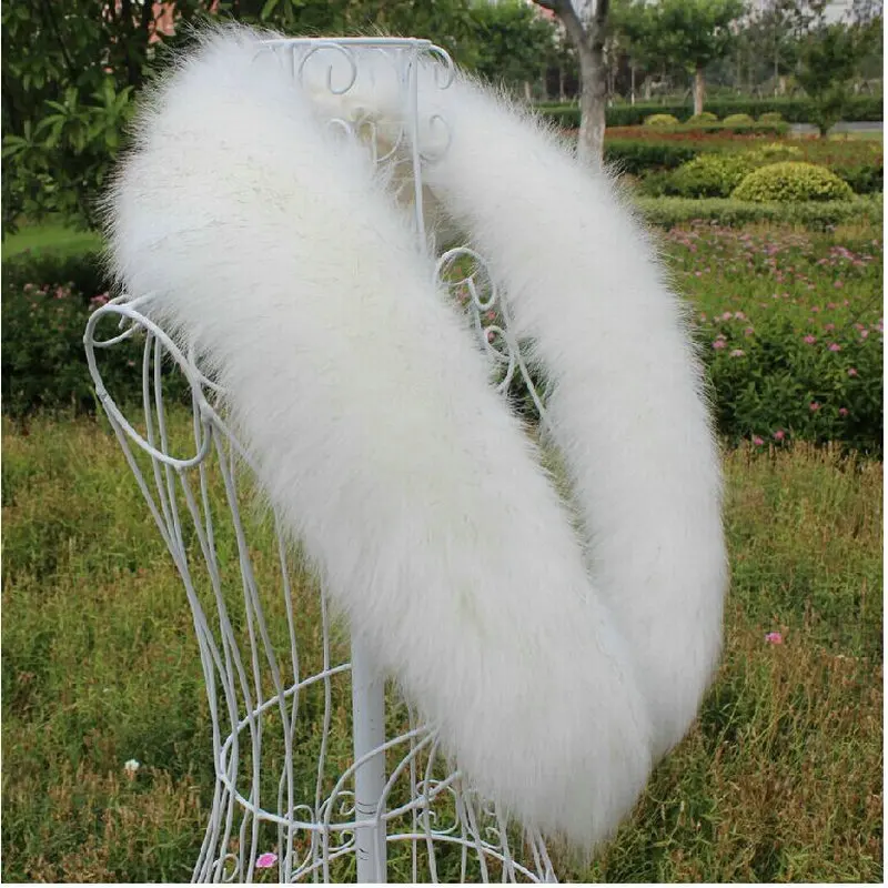 

Free shipping Winter imitation fox fur collar Imitation fur imitation raccoon collar cap strip false collar scarf