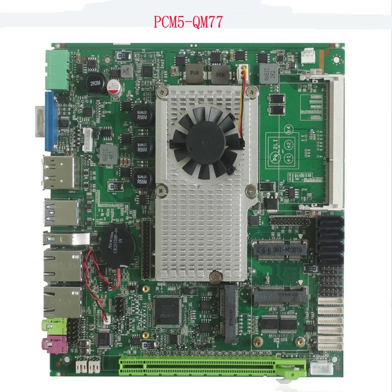 Mini Mainboard Intel core i7-3610QM CPU with 2xPCI slot ITX Industrial Motherboard