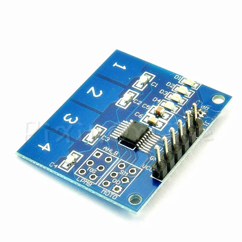 1Pc ST077b TTP224 4 Channel Switch Touch Sensor Capacitive Touch Sensor Module DIY Tool Part