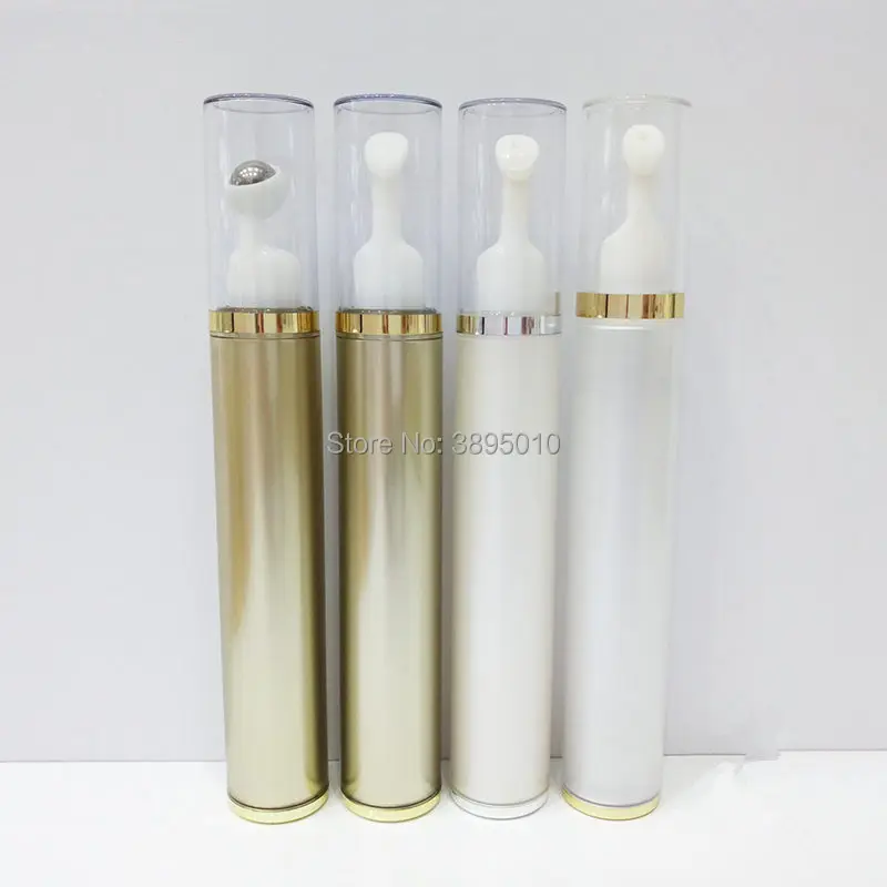 

15ML White gold Empty Cosmetic Packaging Plastic Soft Tube Eye Cream Gel Packaging Tube Containers F578