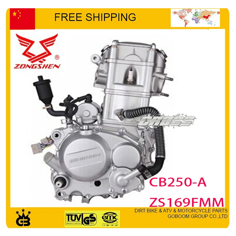 zongshen 250cc CB250 water cooled engine 69mm ZS169MM 1cylinder 4 stroke dirt off-road ATV quad bike kayo motorbike xmotos orion