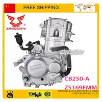 Para zongshen 250cc CB250 motor refrigerado por agua 69mm ZS169MM 1 cilindro 4 tiempos suciedad todoterreno ATV quad bike kayo moto xmotos