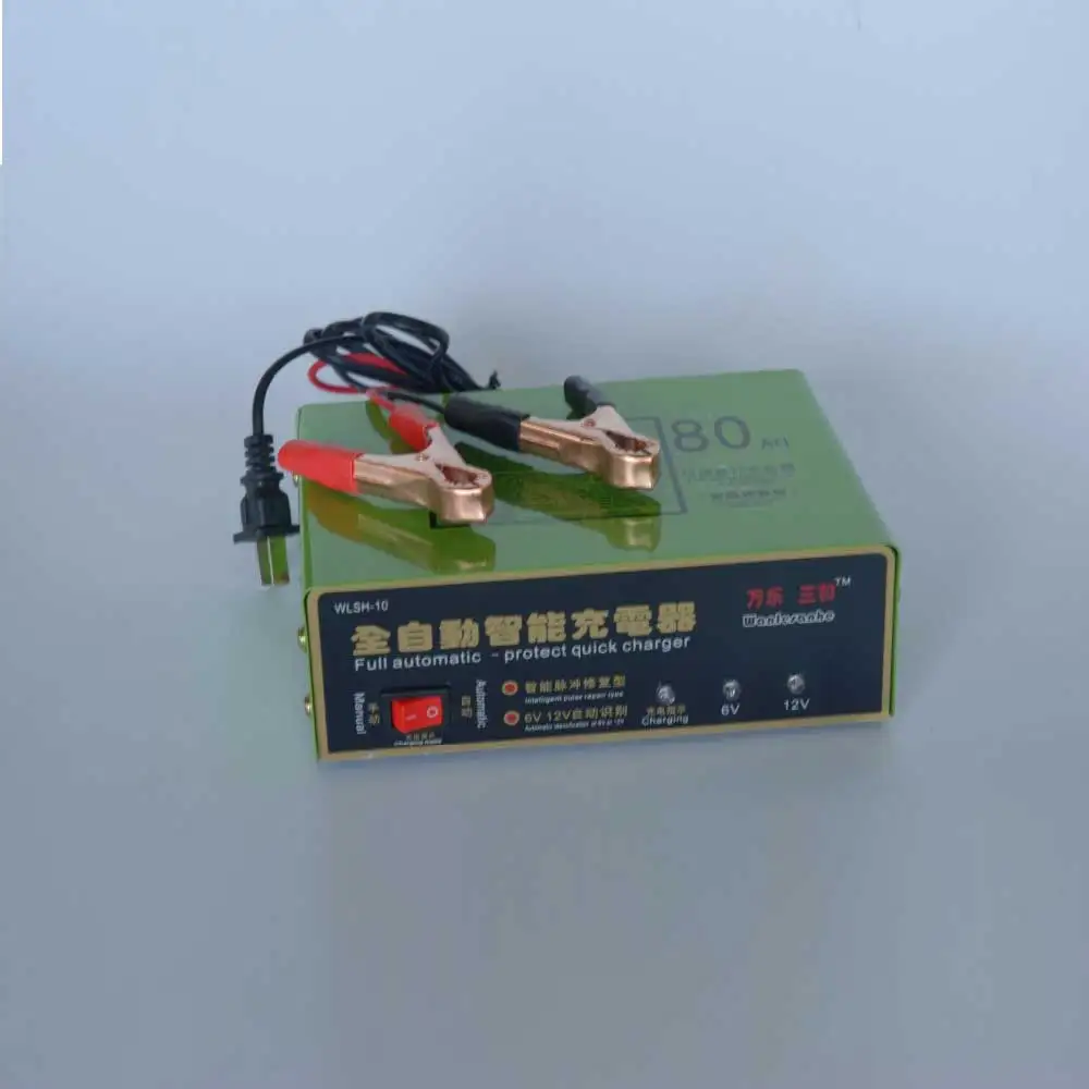 Motorcycle Car Battery Charger Intelligent Pulse Repair Battery Charger 6V/12V 80AH  Motorcycle charger Car Charger