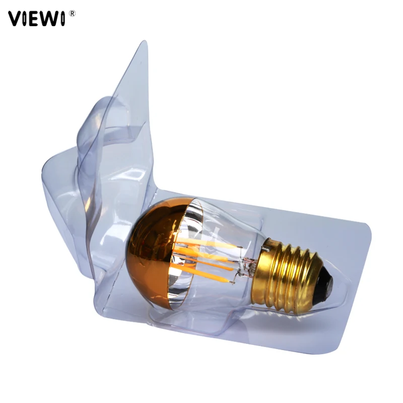 Ampoule E27 E26 Led Filament Light COB 4W 110v 220v Decorative Shadowless Candle Bulb G45 Half Golden Top Lamp For Home House