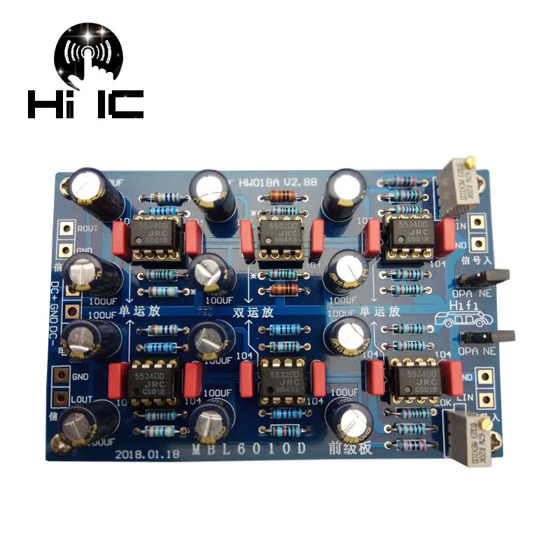 

MBL6010D Pre-amplifier Board Preamp Tone Board Remote Volume Pre-signal Buffer Amplifier Board