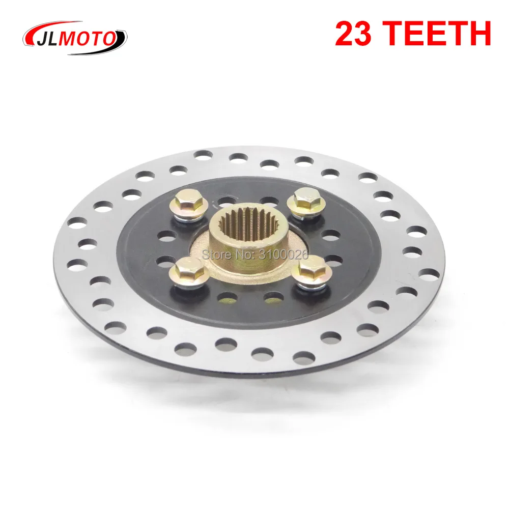 158mm/160mm Brake Disc with 23 Teeth Hub Fit For Rear Axle Brake Golf Quad ATV UTV Go kart Buggy Bike Parts