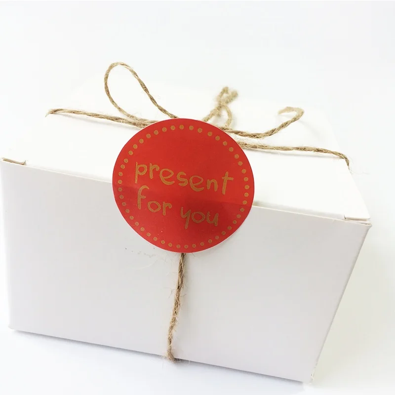 90 Stück/Set, beliebte Aufkleber mit dem Motiv „Ein Geschenk für Sie“, zum Versiegeln von Lebensmitteln, als Geschenkaufkleber für Hochzeiten, in den Farben Weiß/Schwarz/Rot, 3 Farben. – Detail 5