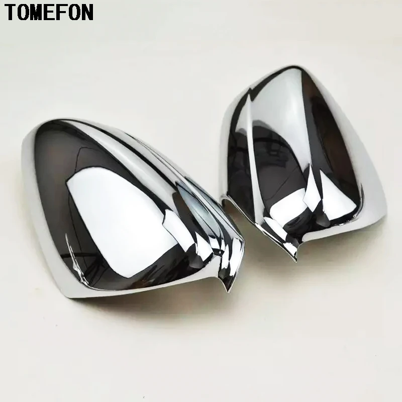 TOMEFON For Skoda Rapid 2014 2015 ABS Chrome Side Fender Wing Rearview Door Back Mirror Accessories Moulding Trim