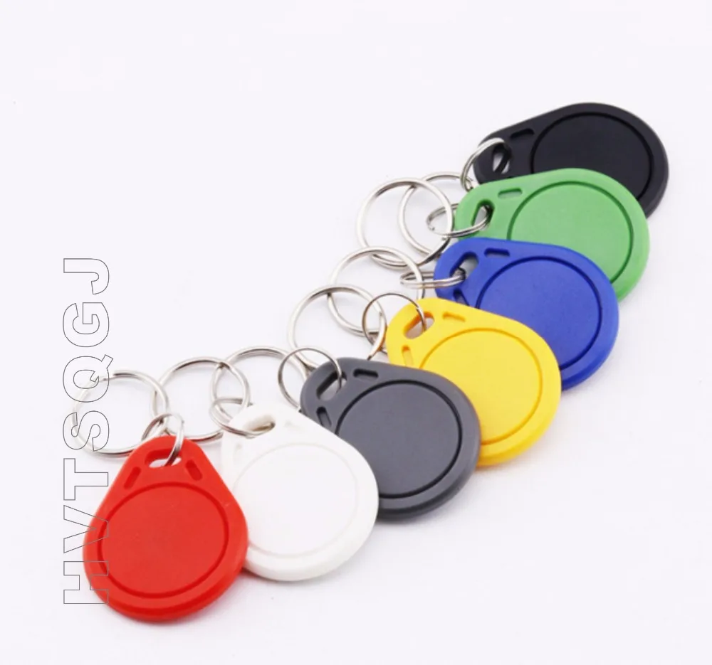 100 szt. 13.56MHz RFID IC Keykobs Proximity Smart Card Token Key Chains do systemu kontroli dostępu