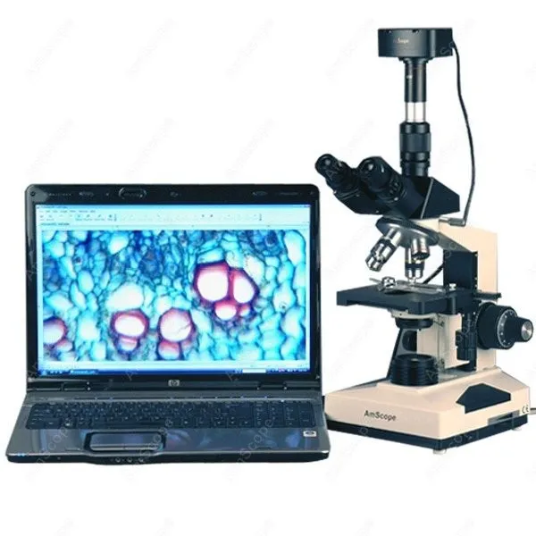 Trinocular Microscope--AmScope Supplies 40X-2000X Laboratory Clinic Veterinary Trinocular Microscope + 10MP Digital Camera