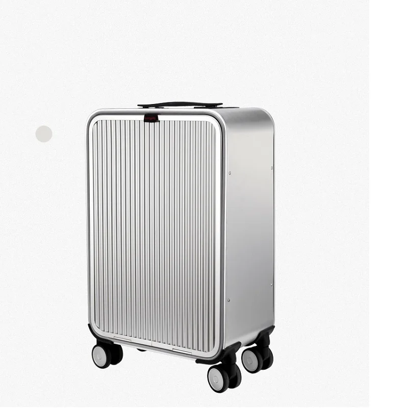 Hohe-Qualität Internat 20 "24" Zoll Größe Aluminium Koffer TAS SCHLOSS 100% Spinner Business Trolley Gepäck Tasche auf Rad