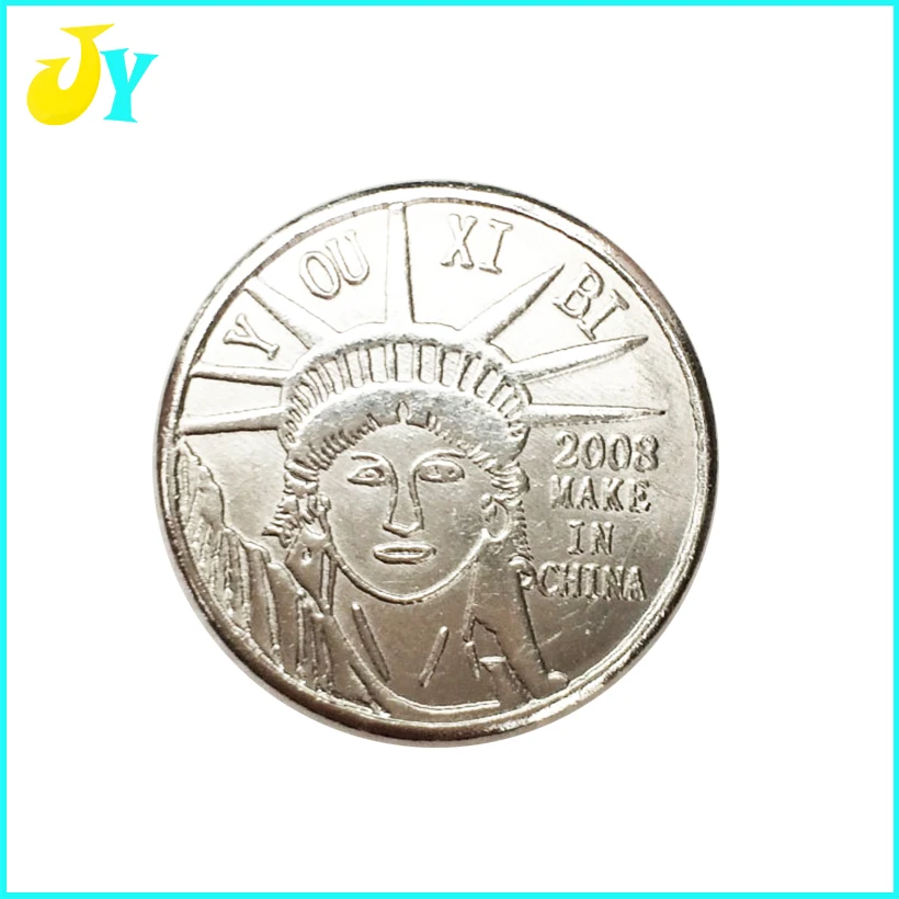 1000pcs Tokens 25*1.85mm Stainless Dteel  Statue of Liberty /Crown /Mickey logo Game Currency Arcade Game Coin