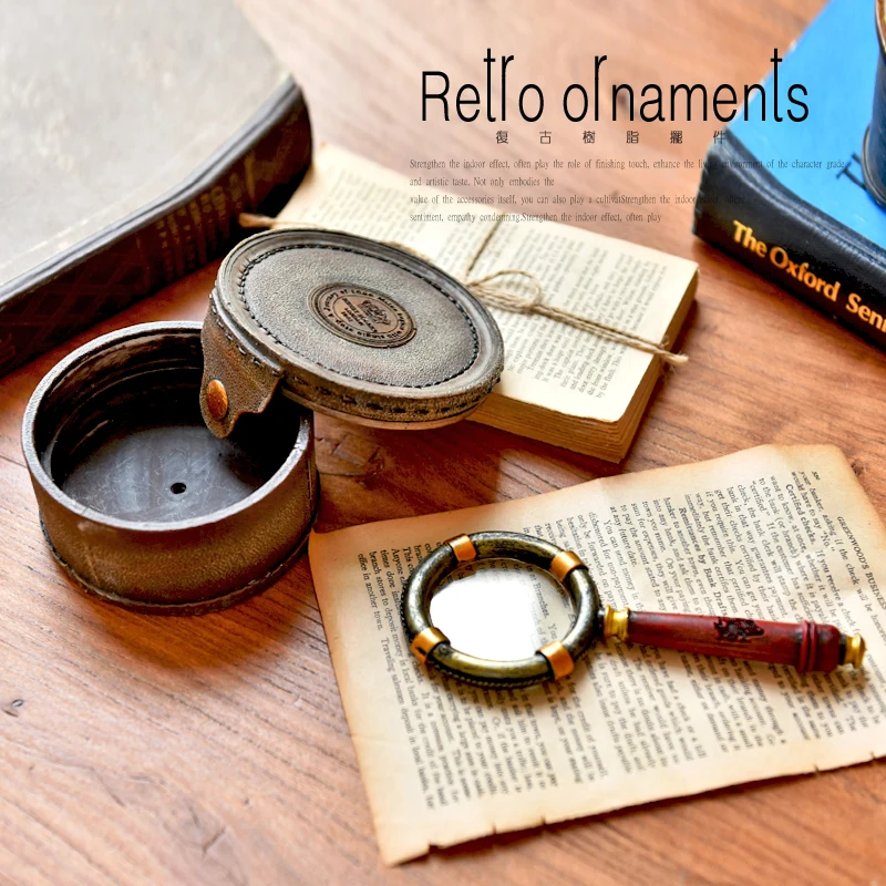 European Retro Creative Support Telescope, Living Room, Study Clubs, Wine Cooler, Desktop Decorative Ornaments, Props - Image 4
