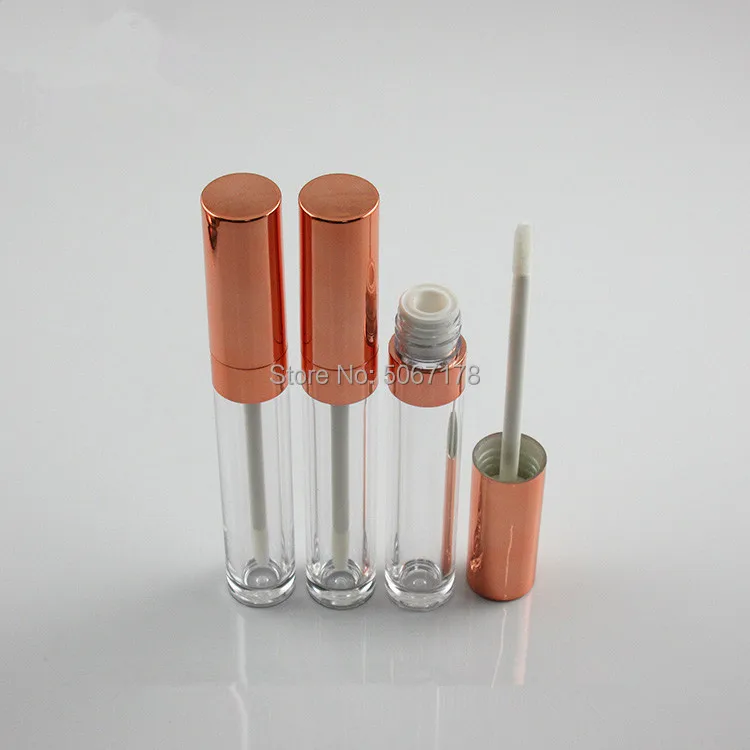 20/30/50pcs 6ml Plastic Lip Gloss Tube Rose Gold/Silver Lipstick Tube with Leakproof Inner Sample Cosmetic Container DIY