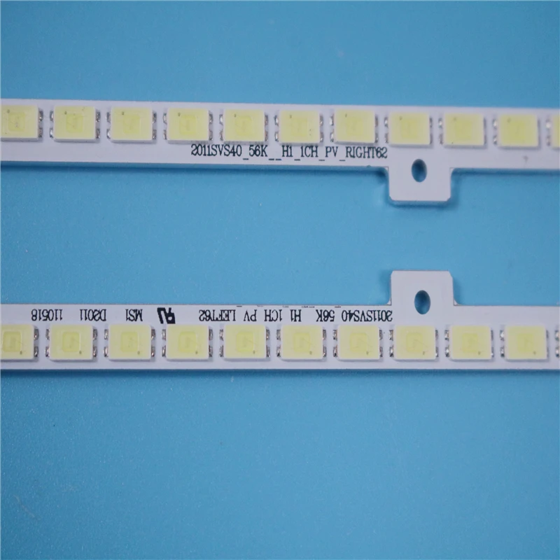 New kit 2pcs 440mm 62LED LED strip for UA40D5000PR LTJ400HM03 BN64-01639A 2011SVS40-FHD-5K6K-Right LEFT 2011SVS40 56K H1