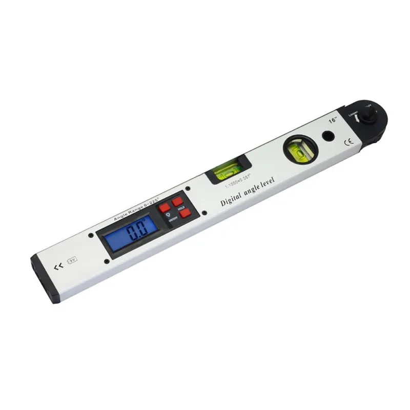 Buscador de ángulo transportador Digital, nivel electrónico, Inclinómetro de 360 grados con imanes, regla de prueba de pendiente de nivel, 400mm