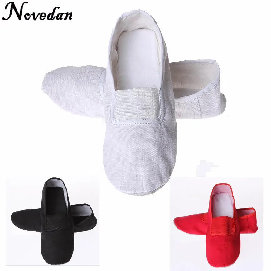 

Child And Adult Soft Gym Fitness Shoes Canvas Ballet Dance Shoes For Girls Slip on Dancesport Jazz Shoes For Men Boys