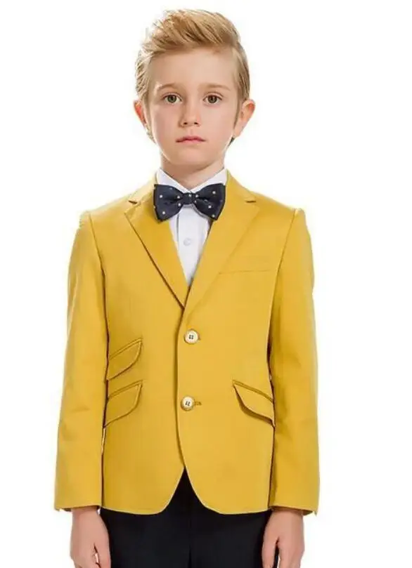 

Boy formal dresses suits flower children's wear three button wedding banquet boy lapel three-piece suit(jacket+pants+vest+tie)