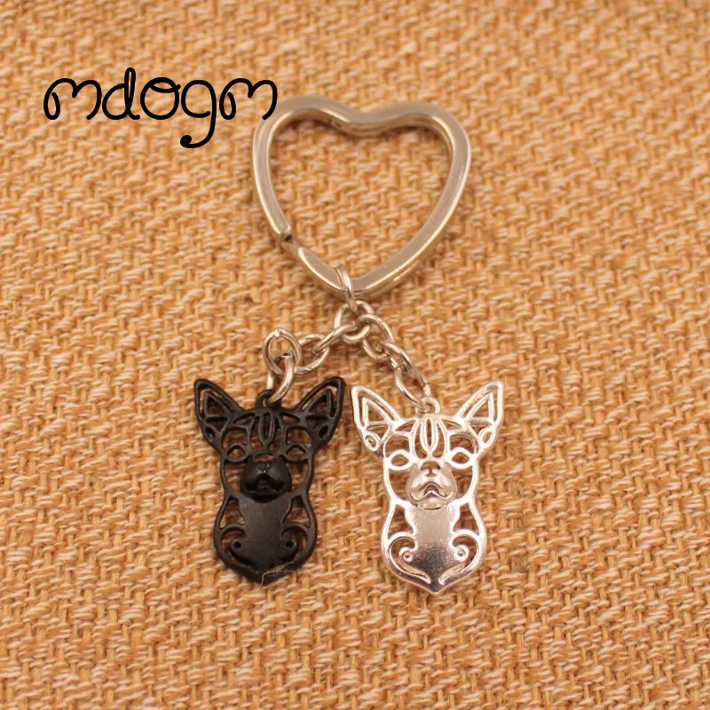 Cute Chihuahua Dog Animal Purse Handbag Charm Handmade Pendant Keychain For Bag Car Women Men Girls Boys Heart jewelry K034