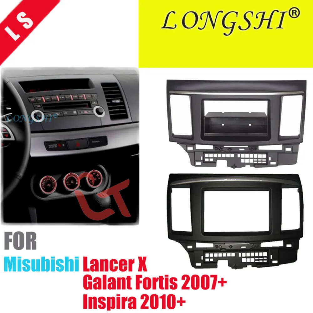 

One / Double Din Fascia for MITSUBISHI LANCER FORTIS Radio DVD Stereo Panel Dash Mounting Installation Trim Kit Face Frame 1 2di