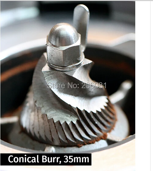 Professional commercial Welhome Espresso conical burr Grinder ZD-17N WPM-PRO Conical Burrs Lampu LED coffee mill