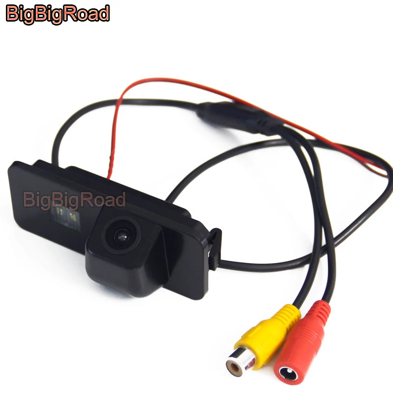 

BigBigRoad Car Rear View Parking Backup Camera For Volkswagen Beetle Lupo Leon Altea EOS CC Polo Variant Magotan Night Vision