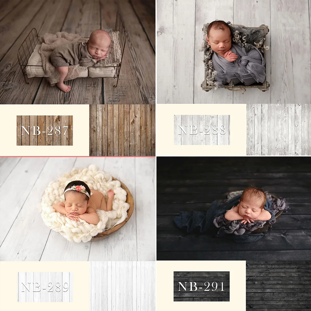 

Photo Backdrop Background Photography for Newborn Baby Shower Birthday Party Wooden Floor Wall Photo Studio