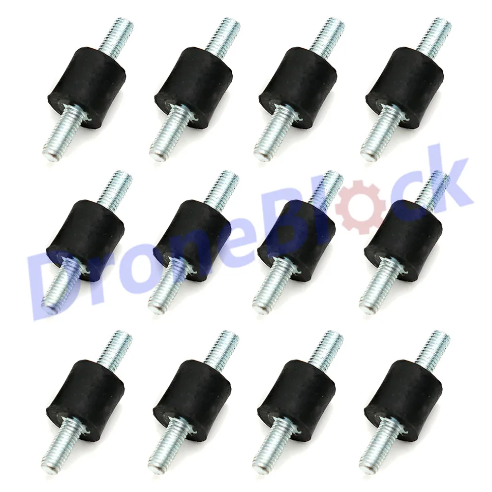 12 Pcs /lot M3 Vibration Damper Rubber Screw nut female to female male