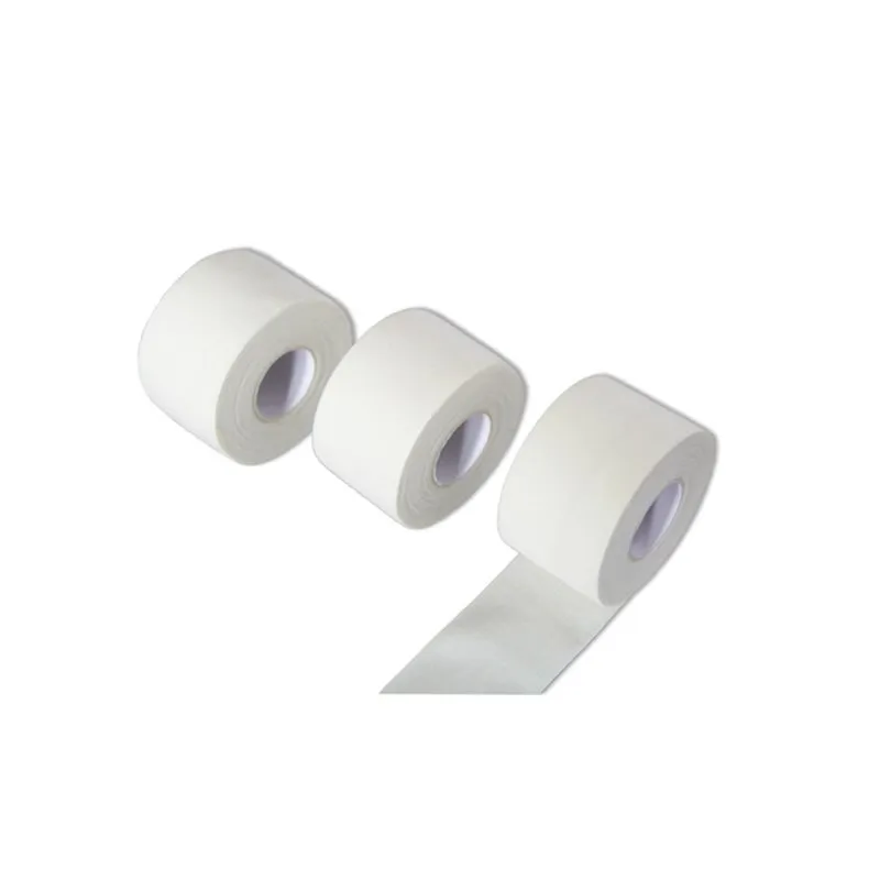 6 rolls 10m 25mm/38mm/50mm branco esportes fita ferimento atlético fixo nenhuma proteção da elasticidade e envolvendo cintar a gravação