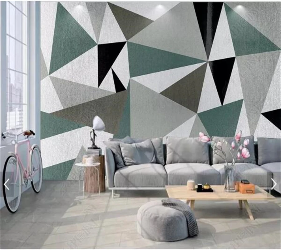 

wellyu Custom wallpaper papel de parede Nordic style modern minimalistic geometric abstract background wall decorative paint