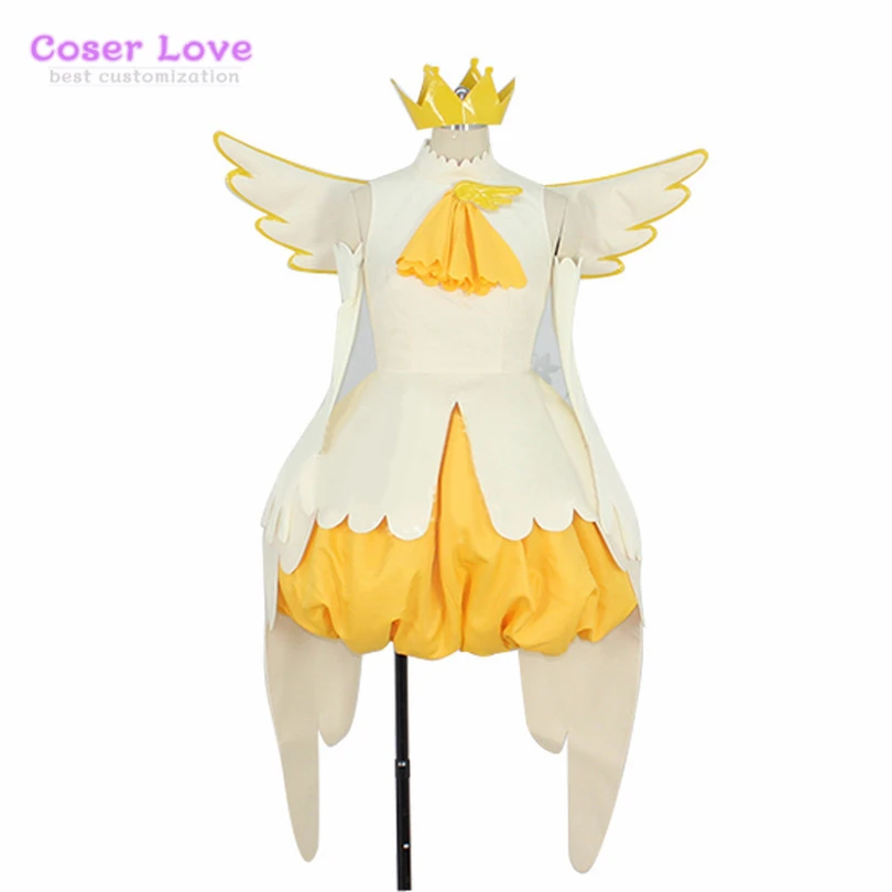 Cardcaptor Sakura Kinomoto Sakura eggshell Costume yellow and white op2 Cosplay Costume Halloween costume Christmas New years