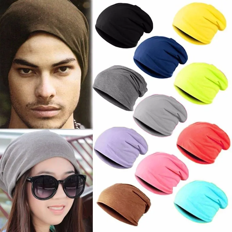 2023 Winter Warm Hats For Women Casual Stacking Knitted Bonnet Caps Men Hat Solid Color Hip Hop Skullies Unisex Female Beanies