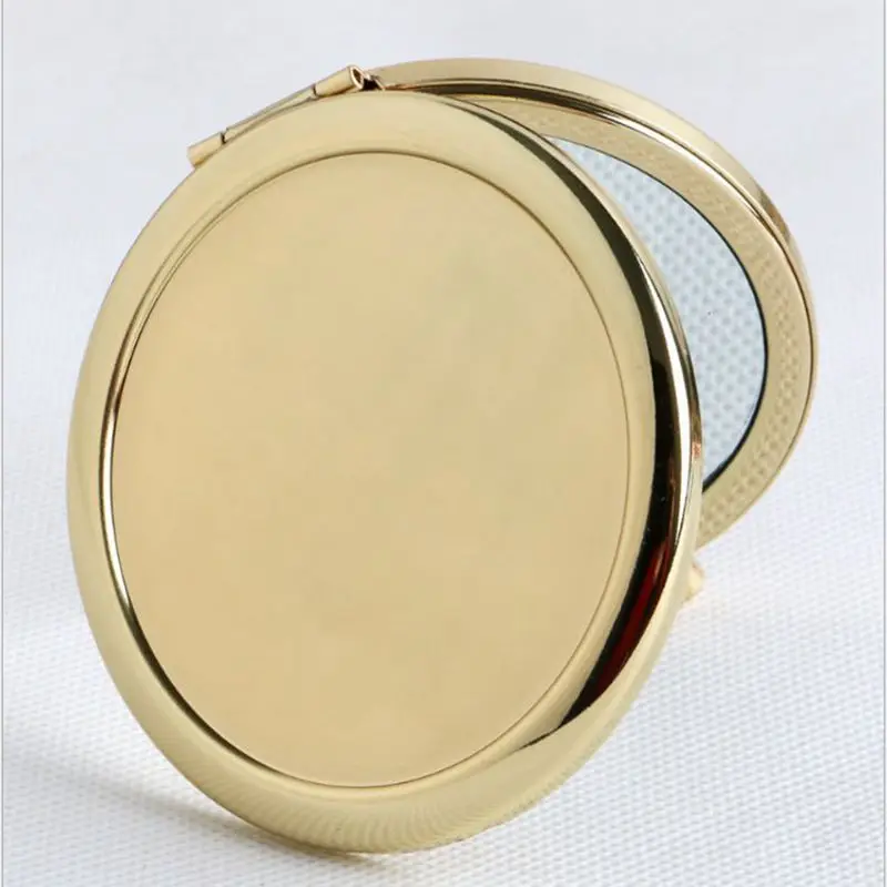 Round Mirror Compact Blank Plain Rose Gold Color For DIY Magnifying Gift Mirror 100pcs/lot Free Shipping By Express